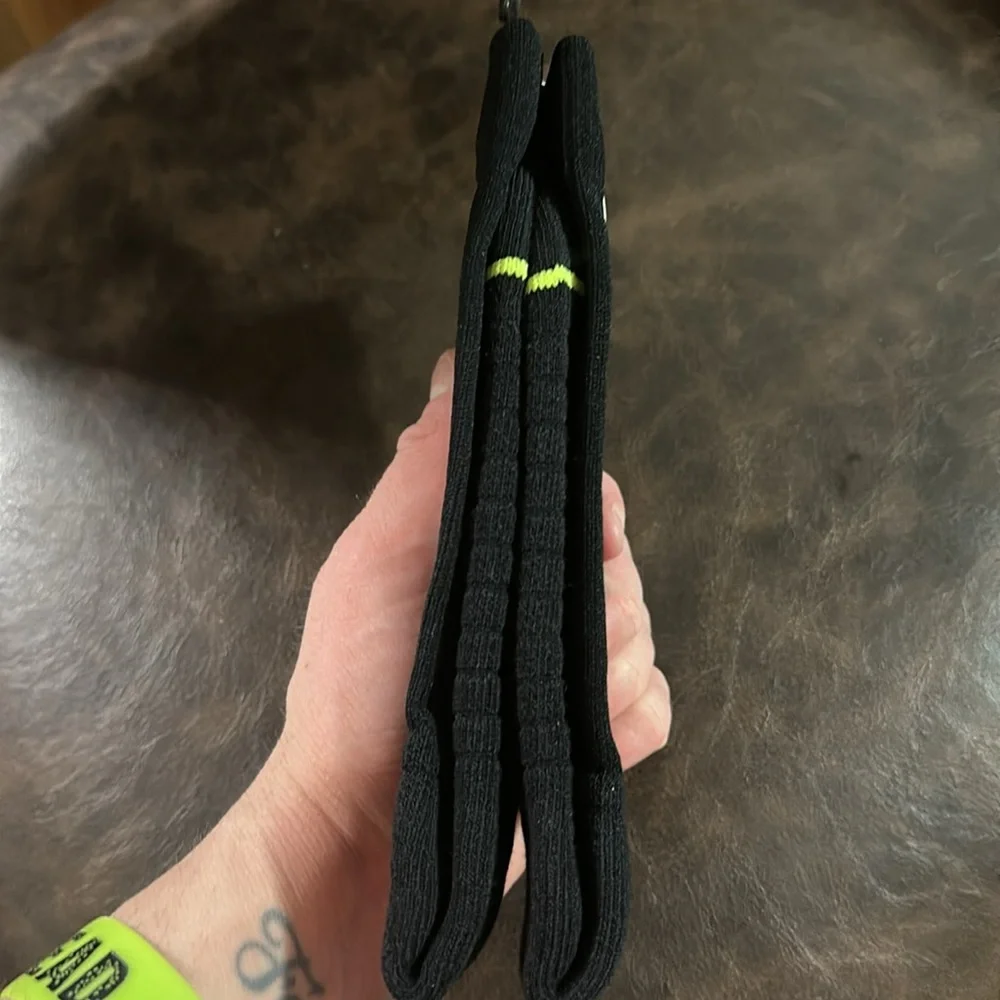 Puma Breanna Stewart Basketball Crew Socks: BLACK/GREEN: NEW WITH TAGS: ONE SIZE